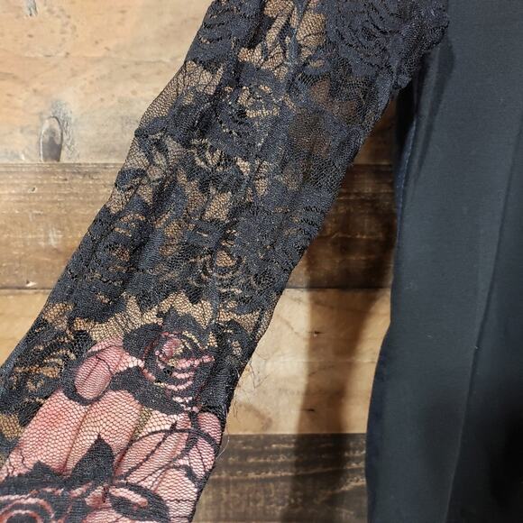 Trendimax day of the dead girl graphic one lace long sleeve shirt woman's size M - Picture 9 of 11